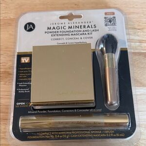 Jerome Alexander Magic Minerals Powder Foundation and Lash Extending Mascara Kit